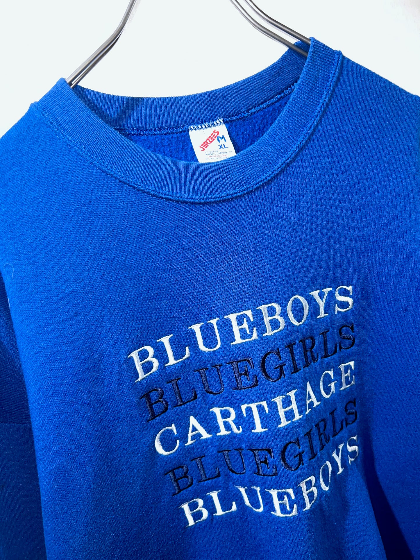Vintage JERZEES Blueboys Bluegirls Embroidered Sweatshirt