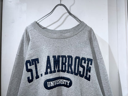 Vintage The Cotton Exchange College Logo Sweat