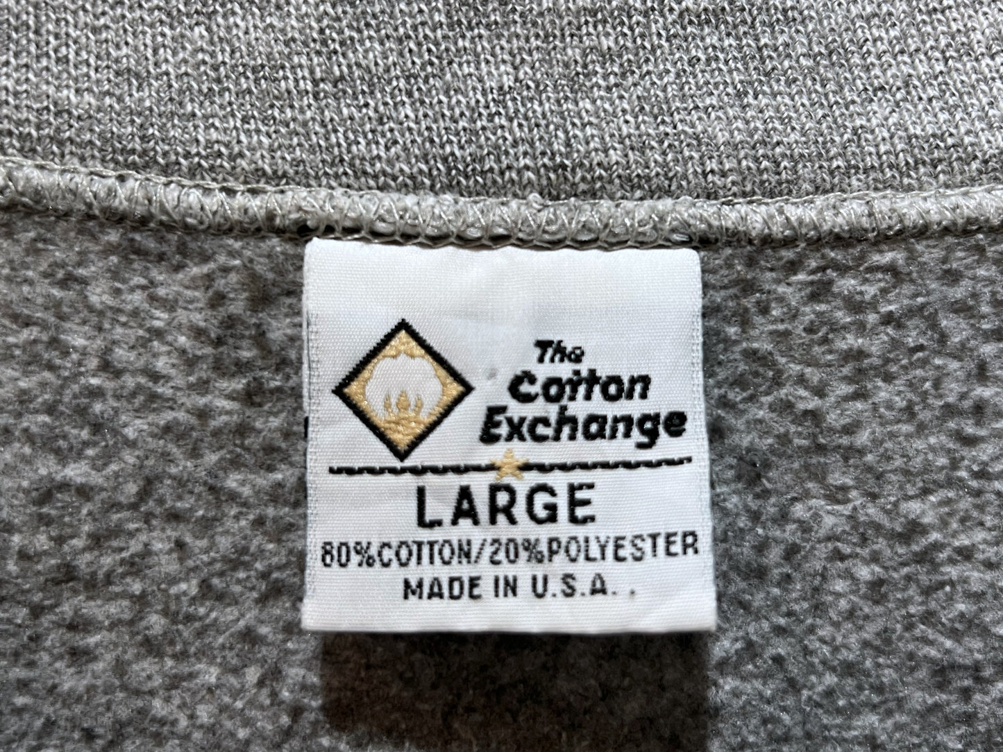 Vintage The Cotton Exchange College Logo Sweat