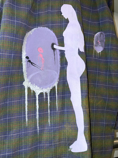 CLEAR-EYED "Will you touch this?" Long Shirt