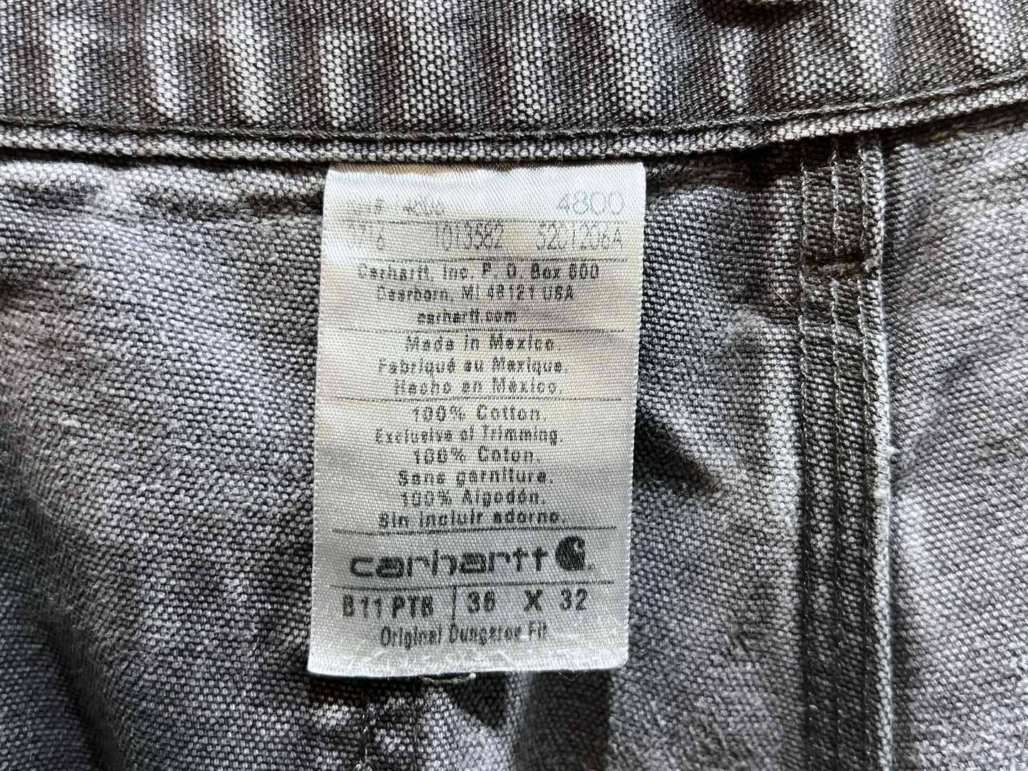 Carhartt Grey Hard Canvas Worker Pants