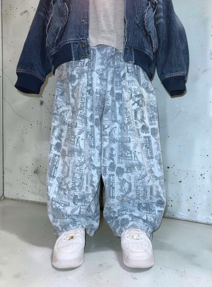Faded Glory Vintage ad Pattern EZ Pants