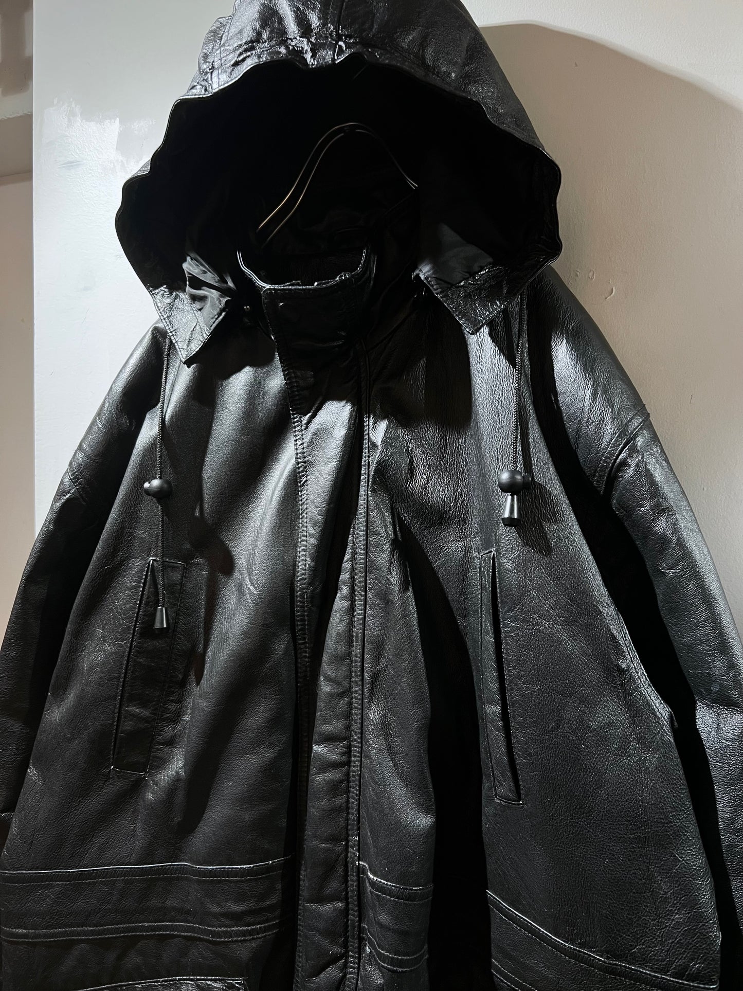 Vintage Phase Two Leather Parka with lining