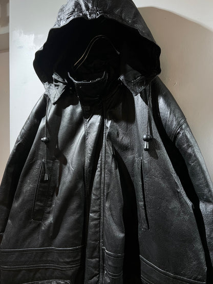 Vintage Phase Two Leather Parka with lining