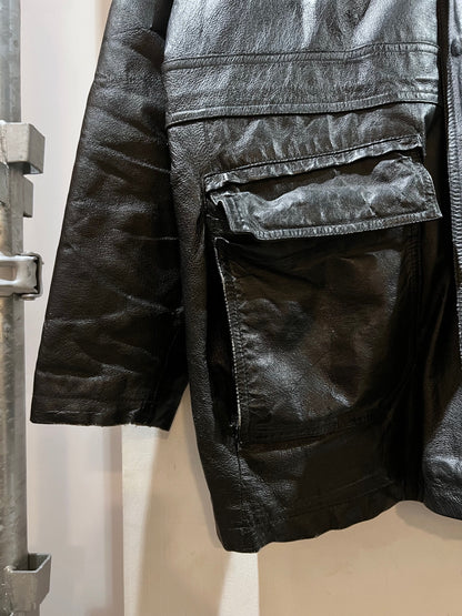 Vintage Phase Two Leather Parka with lining