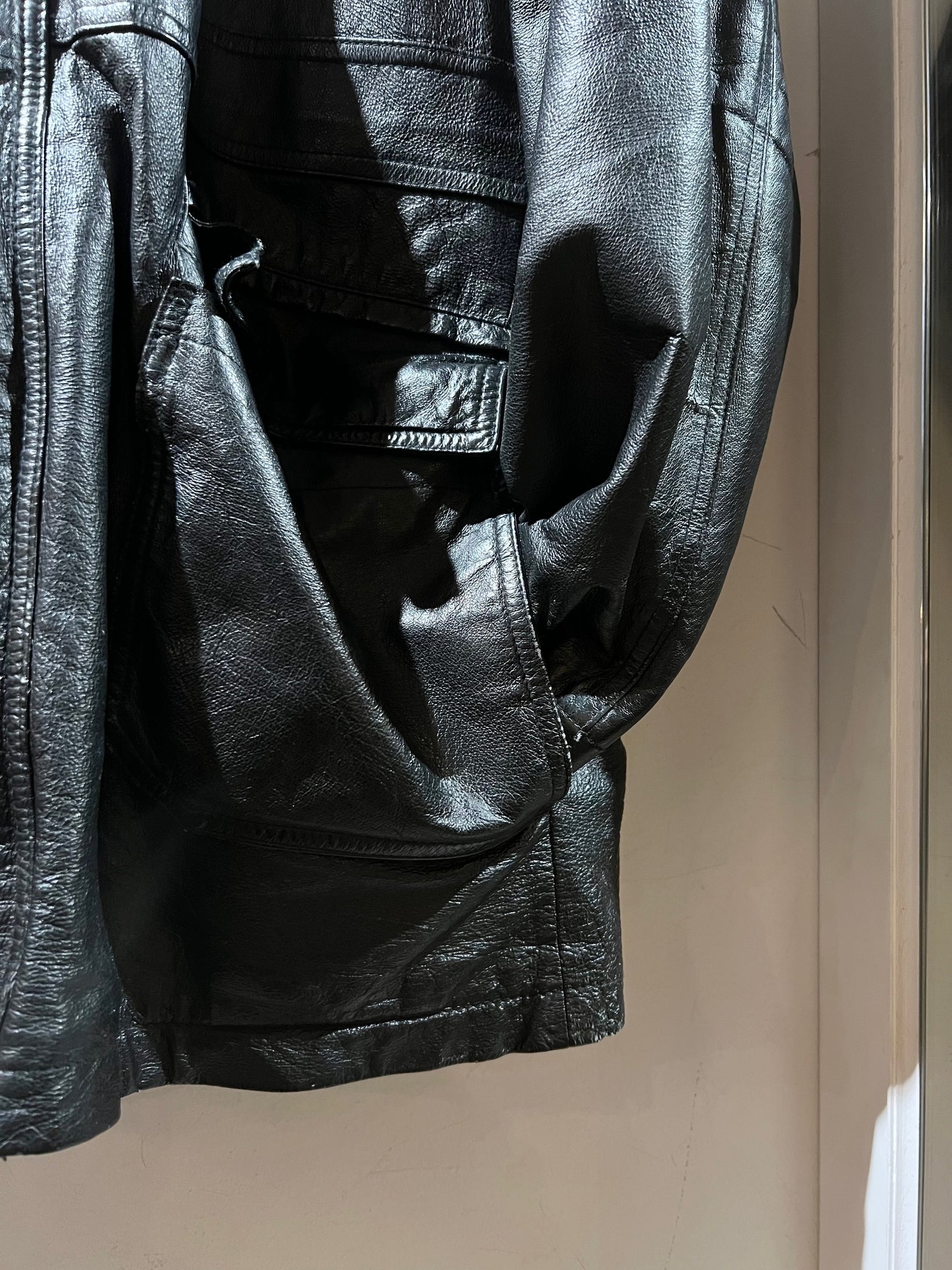 Vintage Phase Two Leather Parka with lining