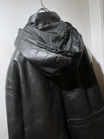 Vintage Phase Two Leather Parka with lining