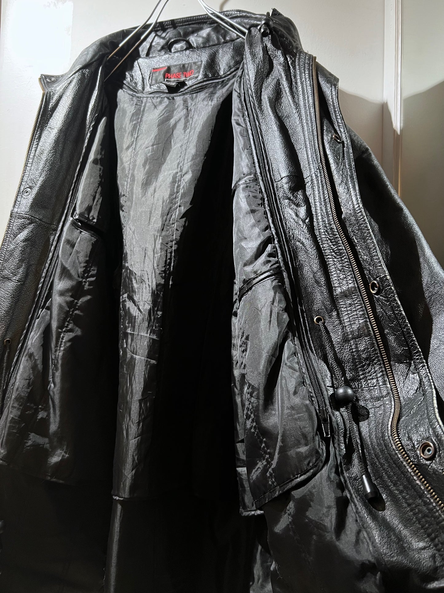 Vintage Phase Two Leather Parka with lining