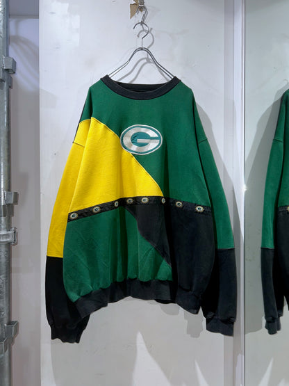 90s Packers Colorblock Sweatshirt