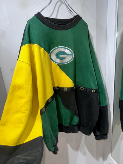 90s Packers Colorblock Sweatshirt