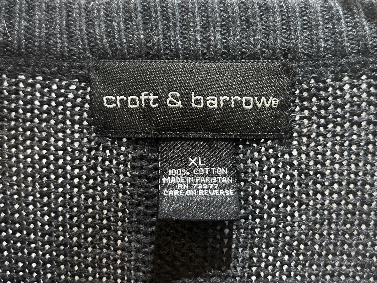 Croft & Barrow Dark Grey Cotton Sweater
