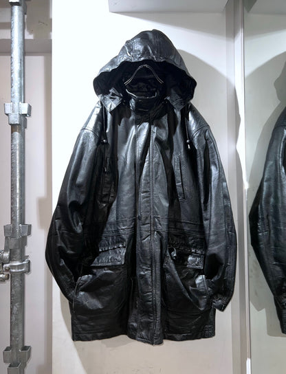 Vintage Phase Two Leather Parka with lining