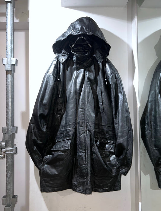 Vintage Phase Two Leather Parka with lining