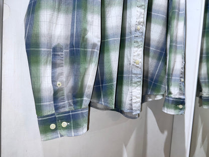 00s John Bartlett Cotton Ombre Check Shirt
