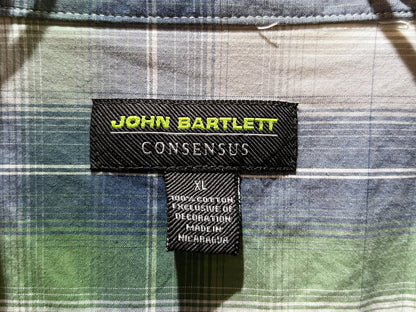 00s John Bartlett Cotton Ombre Check Shirt