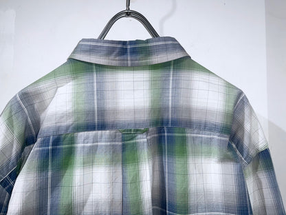 00s John Bartlett Cotton Ombre Check Shirt