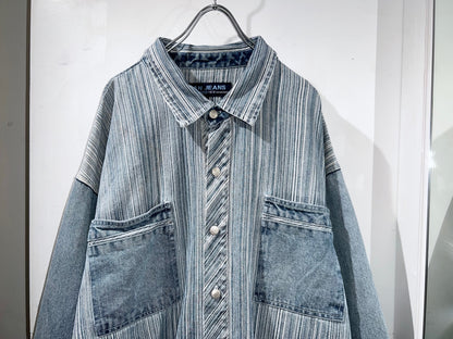00s Koman Oversized Denim Shirt Jacket