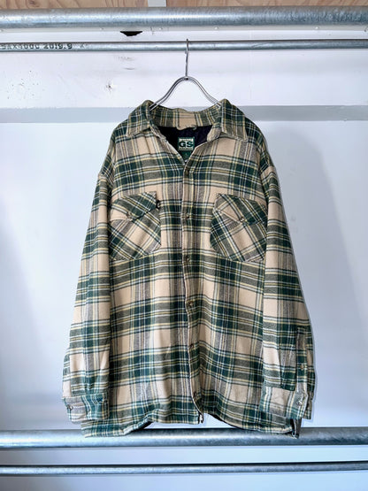 old Quilt-Lined Flannel Shirt Jacket