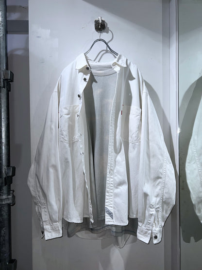 90s Levi's White Jeans Shirt