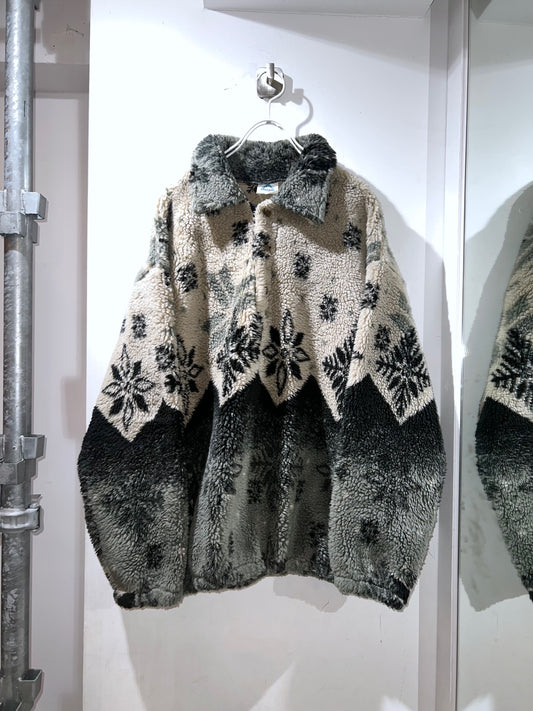 Old Rockies Snowflake Boa Fleece Pullover
