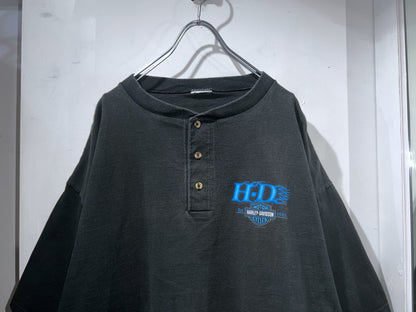 Harley Davidson Henley neck Tee