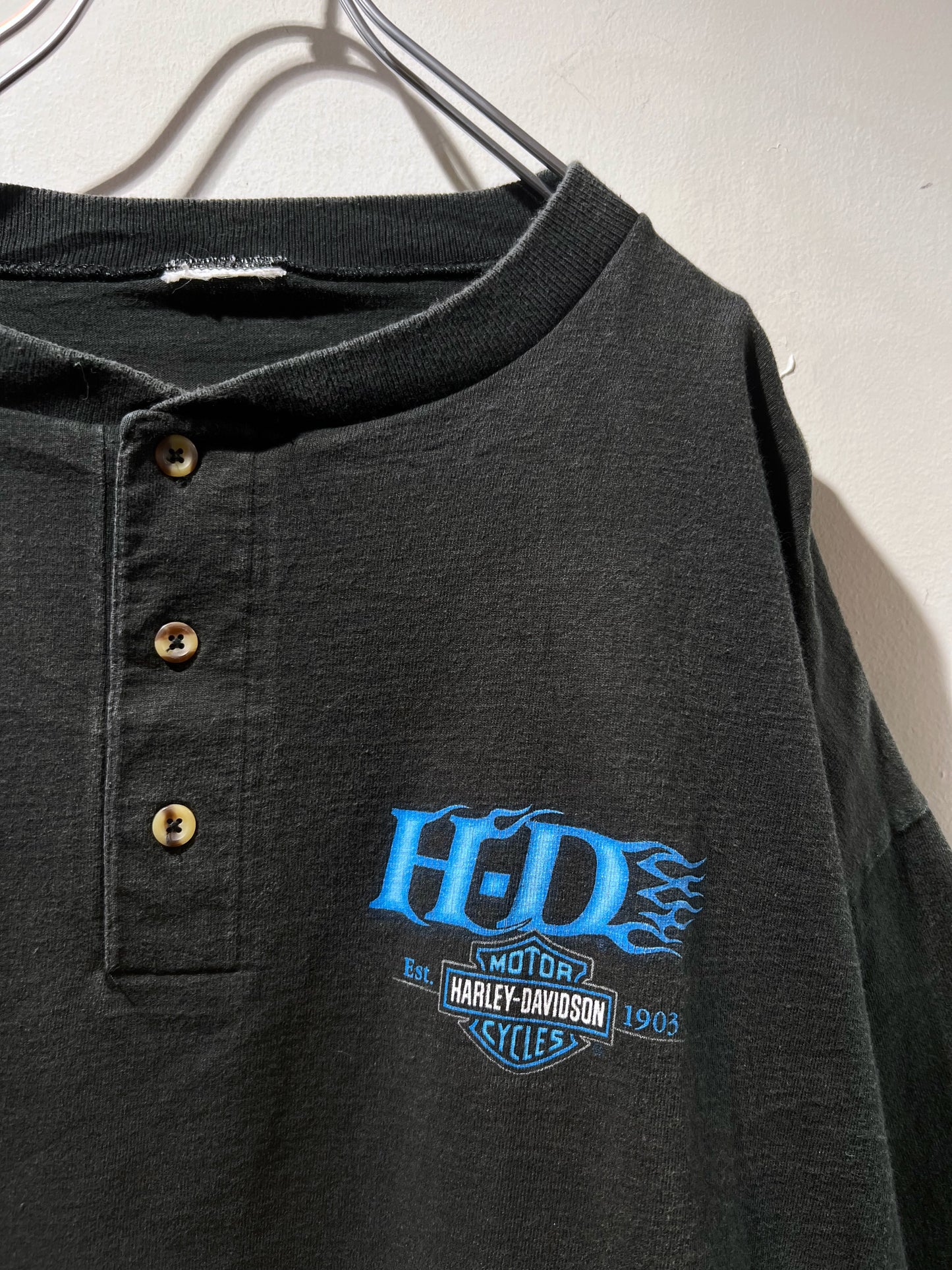 Harley Davidson Henley neck Tee