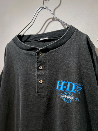Harley Davidson Henley neck Tee