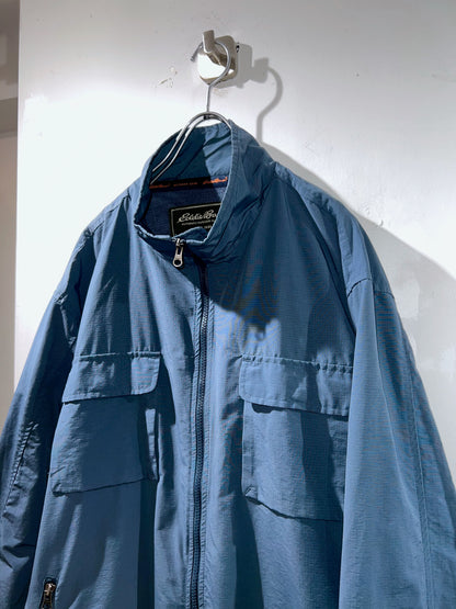 Eddie Bauer Blue Polished Nylon Jacket