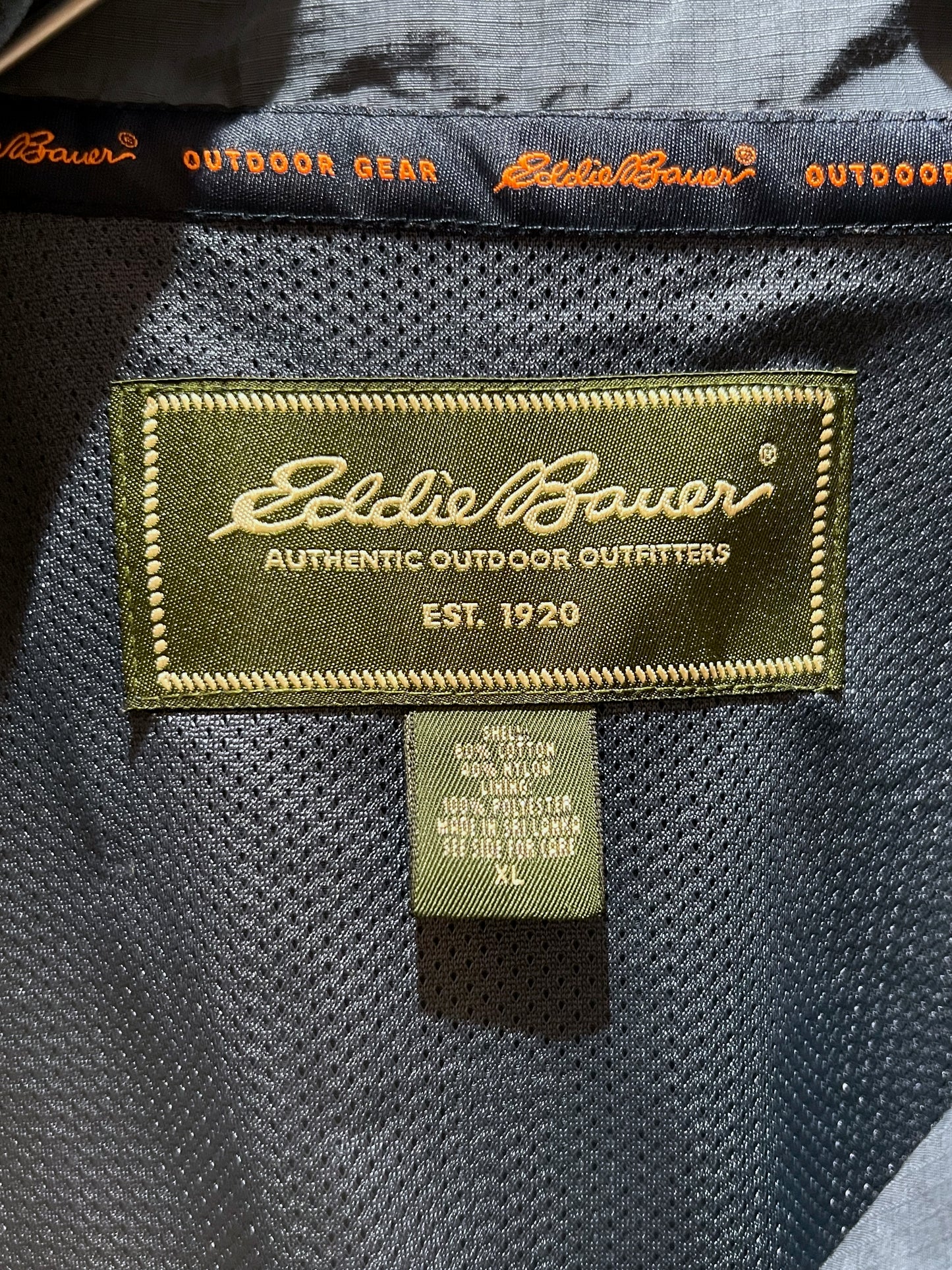 Eddie Bauer Blue Polished Nylon Jacket