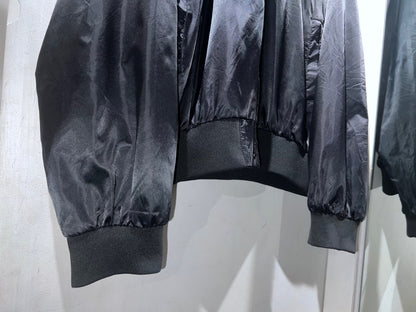 90s Vintage Auburn Sport Satin Black Varsity Jacket
