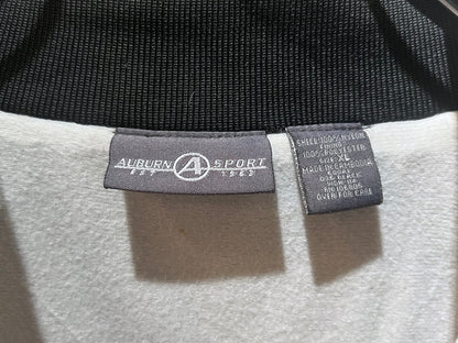 90s Vintage Auburn Sport Satin Black Varsity Jacket