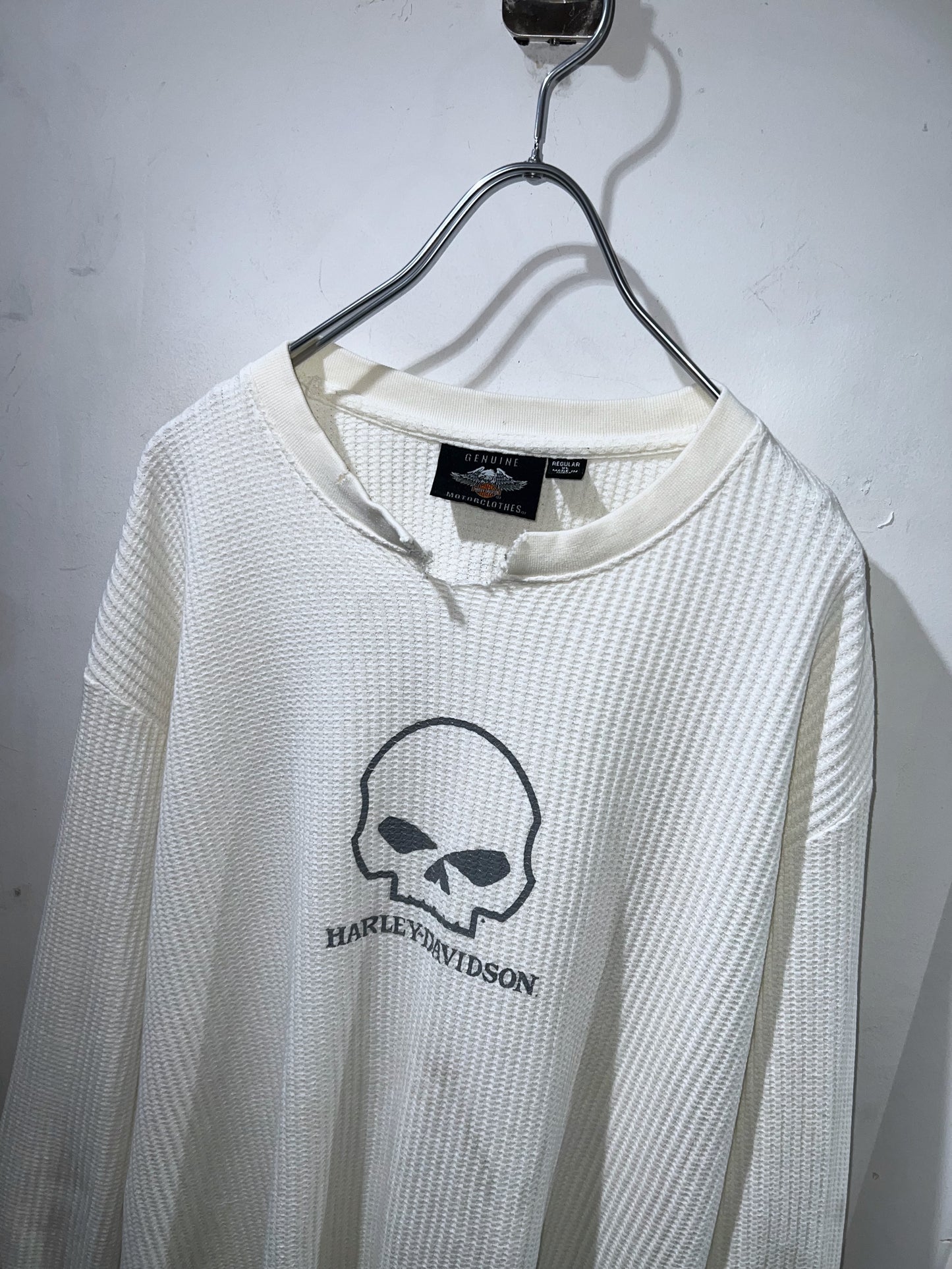 00s Harley Davidson Waffle L/S T-shirt