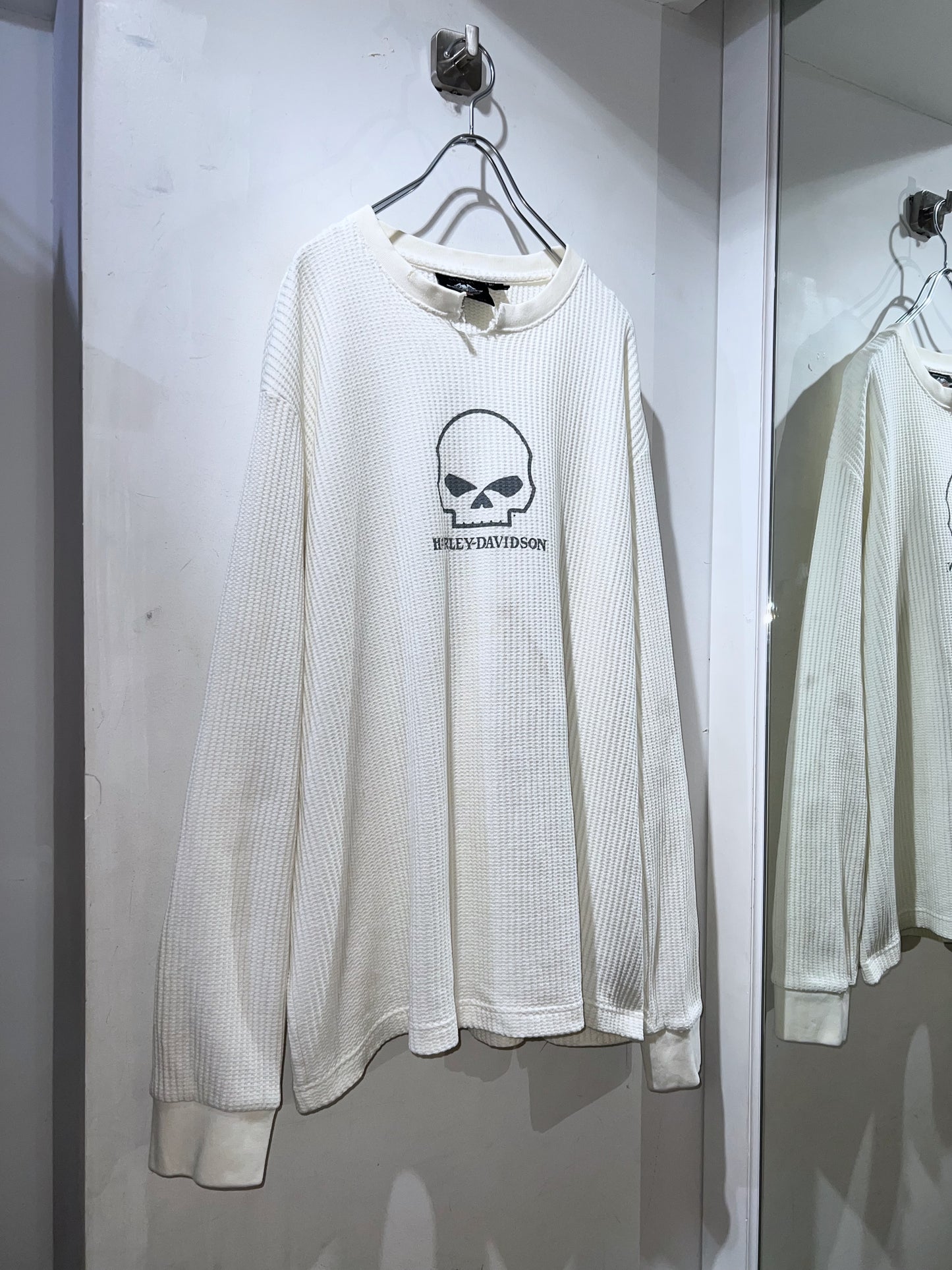 00s Harley Davidson Waffle L/S T-shirt