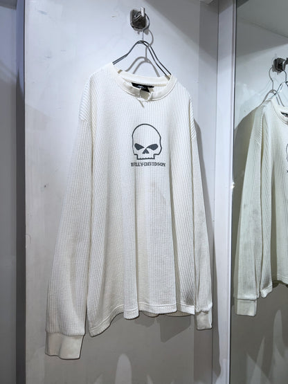 00s Harley Davidson Waffle L/S T-shirt