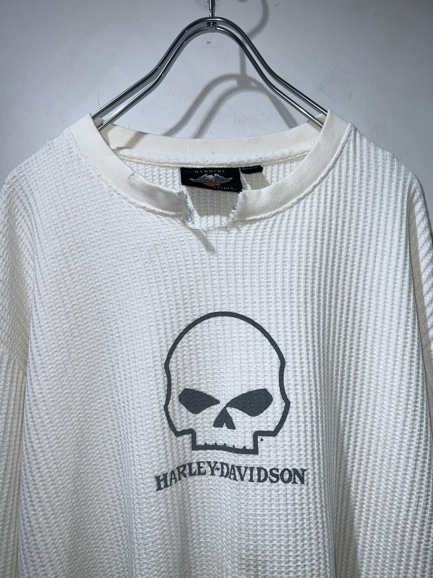 00s Harley Davidson Waffle L/S T-shirt
