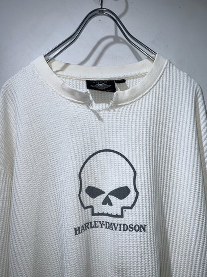 00s Harley Davidson Waffle L/S T-shirt