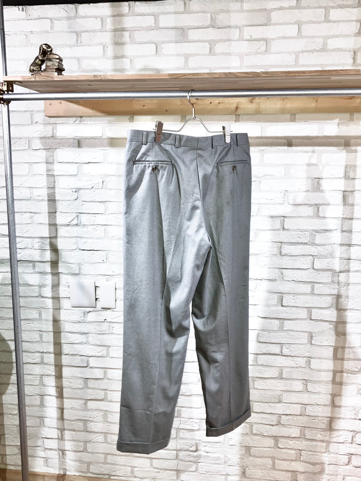 "RALPH LAUREN" 00s Cashmere Mix Wide Slacks