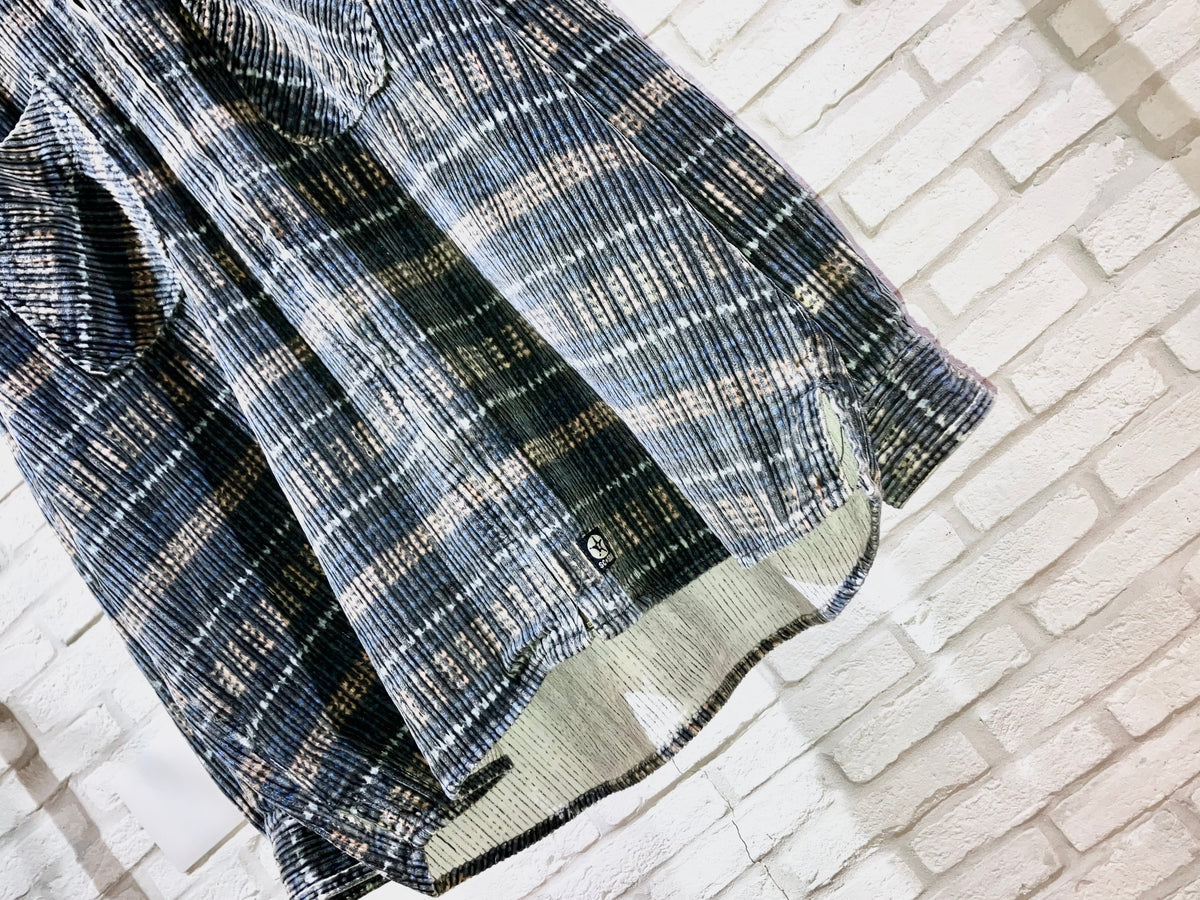 Old Printed Couduroy Zip Shirt