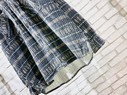 Old Printed Couduroy Zip Shirt