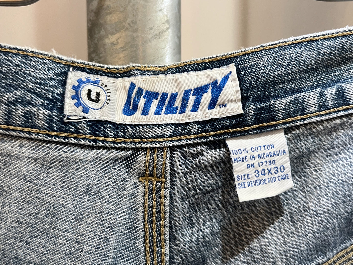 00s UTILITY Double Knee Denim Painter Pants