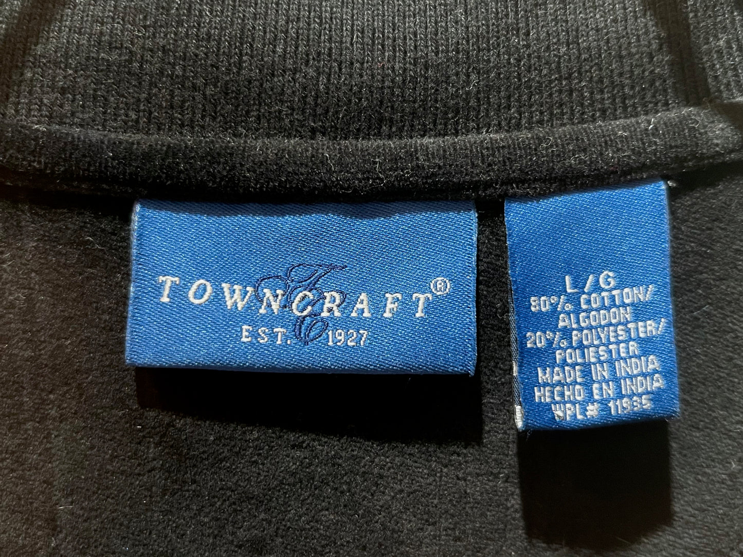 TOWNCRAFT Velour L/S Polo Shirt