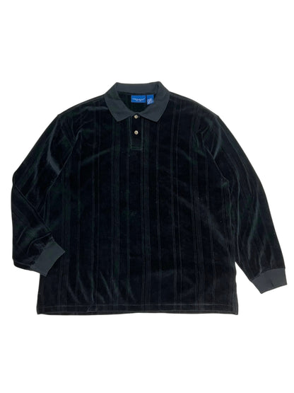 TOWNCRAFT Velour L/S Polo Shirt