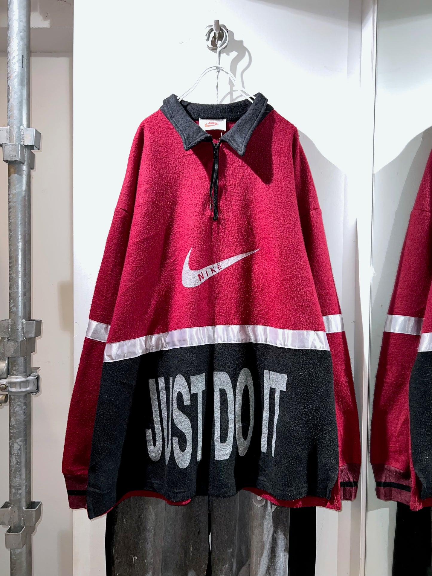 old Nike 1/4 Zip Fleece Pullover Top