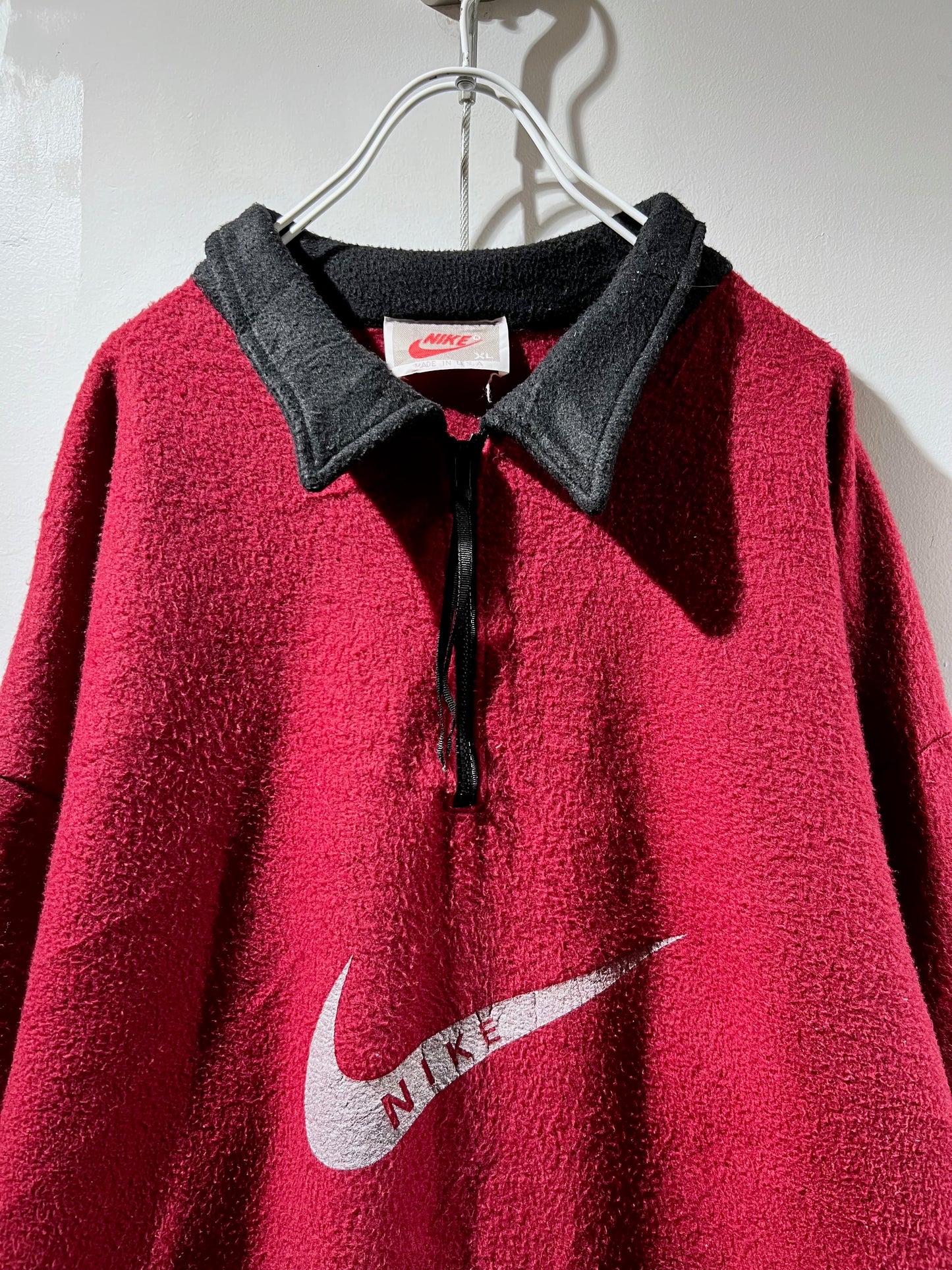 old Nike 1/4 Zip Fleece Pullover Top