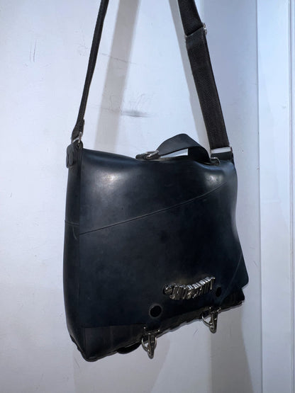 Rare Old MOSCHINO Rubber Coating 3Way Bag