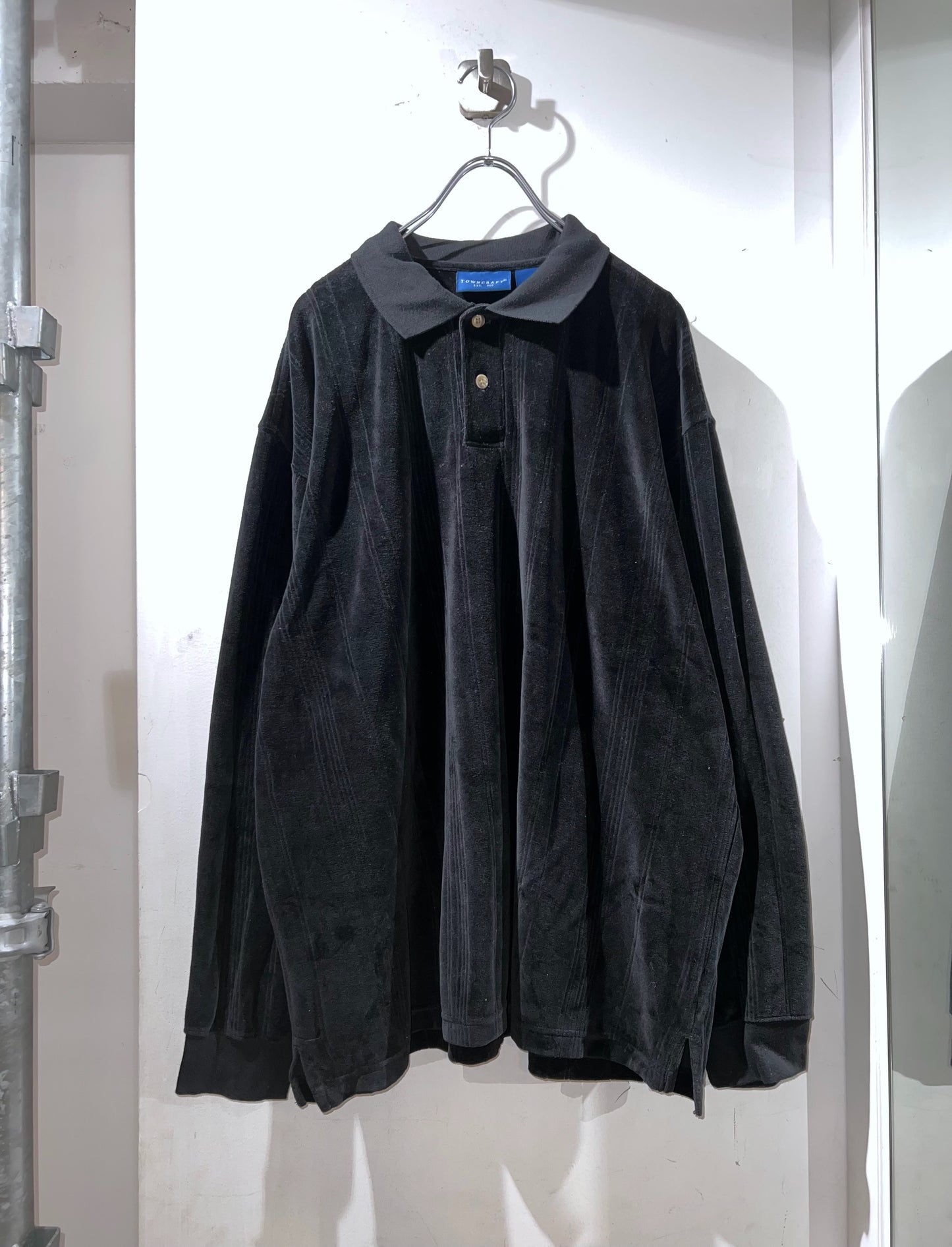 TOWNCRAFT Velour L/S Polo Shirt