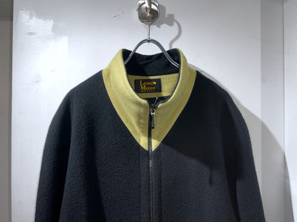 Old LAUREN MEREN Bi-Color Wool Zip Coat