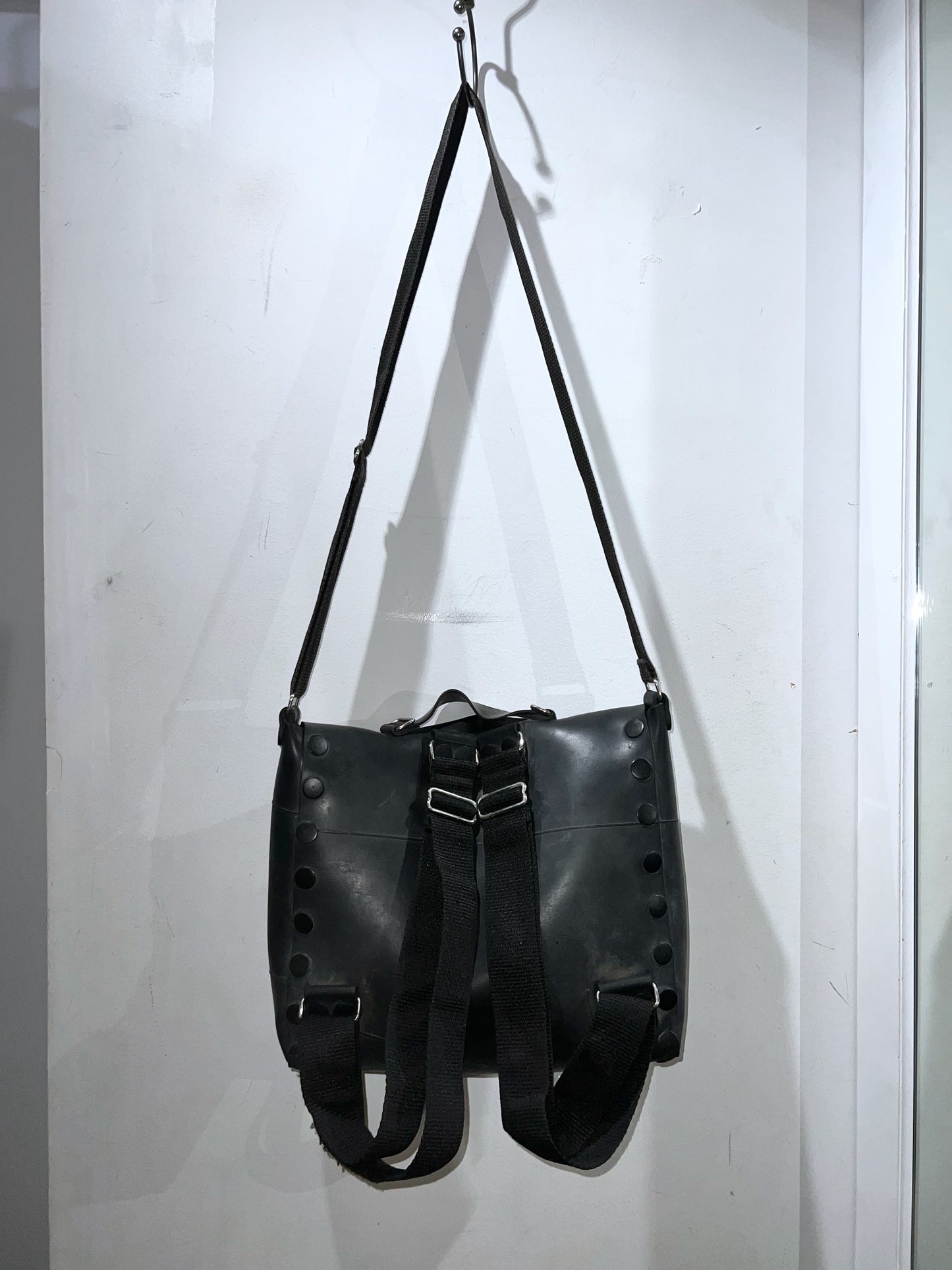 Rare Old MOSCHINO Rubber Coating 3Way Bag