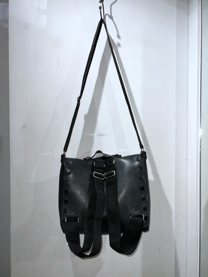 Rare Old MOSCHINO Rubber Coating 3Way Bag