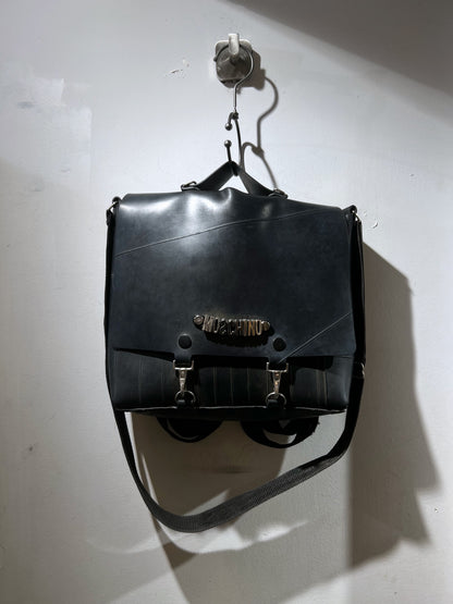 Rare Old MOSCHINO Rubber Coating 3Way Bag